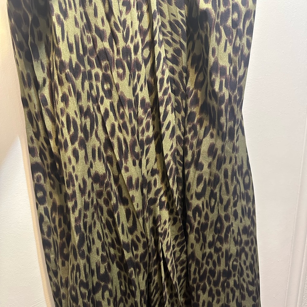 Leopard Print Midi Skirt